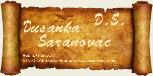 Dušanka Saranovac vizit kartica